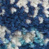 5' X 7' Ivory And Light Blue Floral Medallion Distressed Area Rug